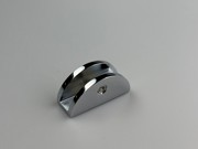 Shelf Bracket - Glass Round 50mm x 20mm - Suit 10mm Glass - Polished Chrome